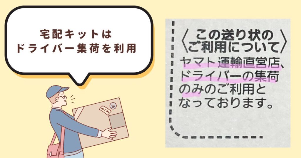 リクロの宅配キットはドライバー集荷が無難